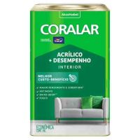 Tinta Acrílica Econômica Mais Desempenho Cor Branco Interior 18 L Coralar Coral